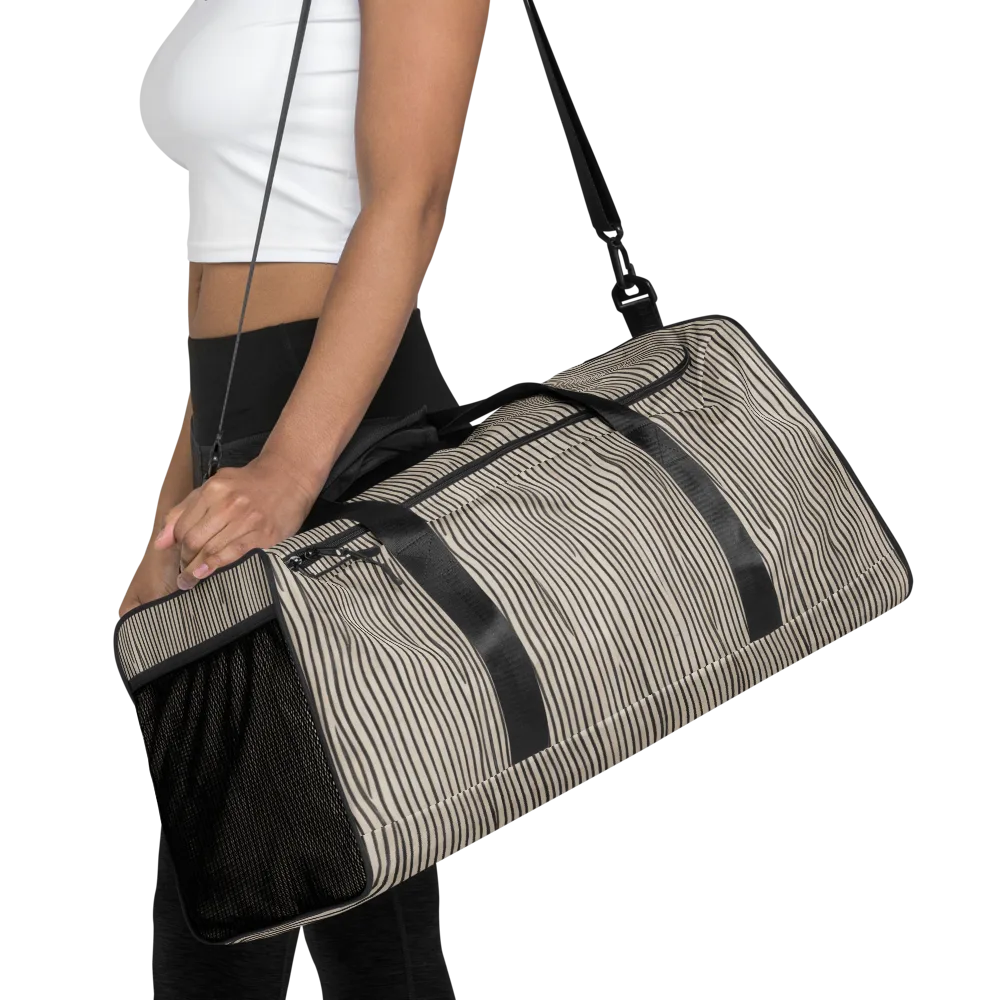 Charcoal Grain on Duffle Bag — Front