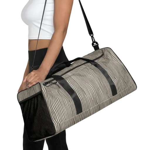 Charcoal Grain on a Duffle Bag