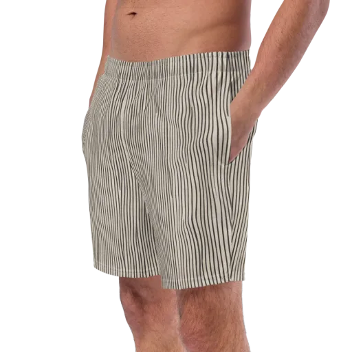 Charcoal Grain on a Swim Trunks
