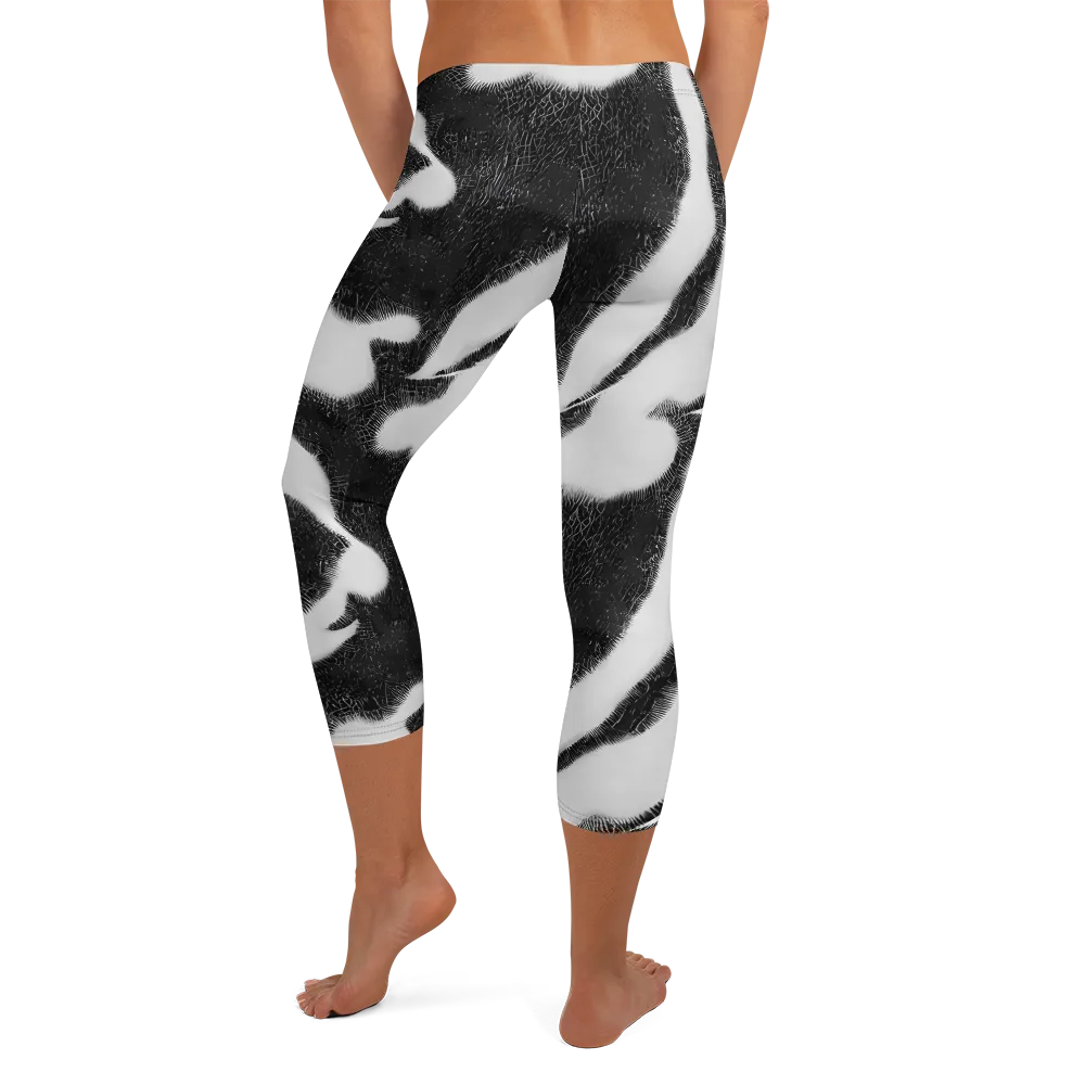 Ray's Illusion on Capri Leggings — Back