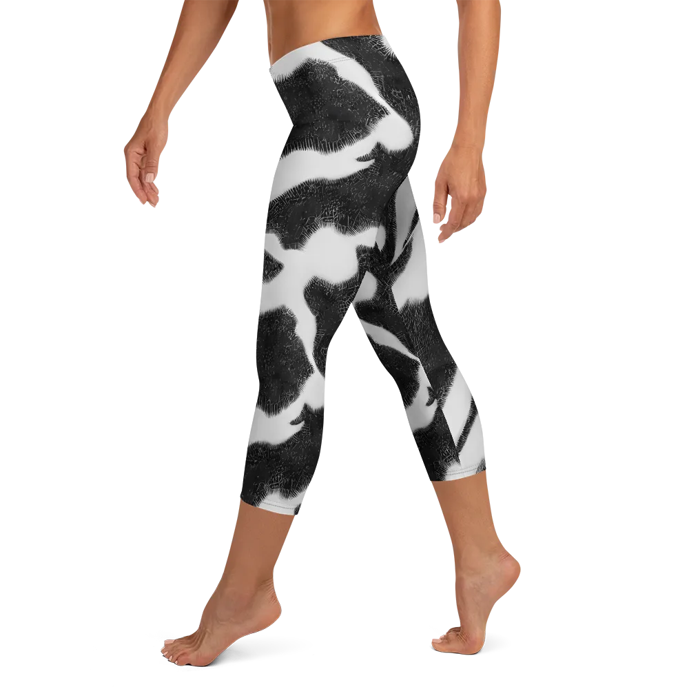 Ray's Illusion on Capri Leggings — Left