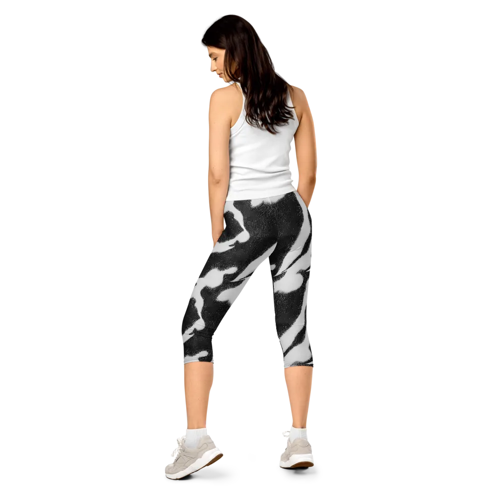 Ray's Illusion on Capri Leggings — Back