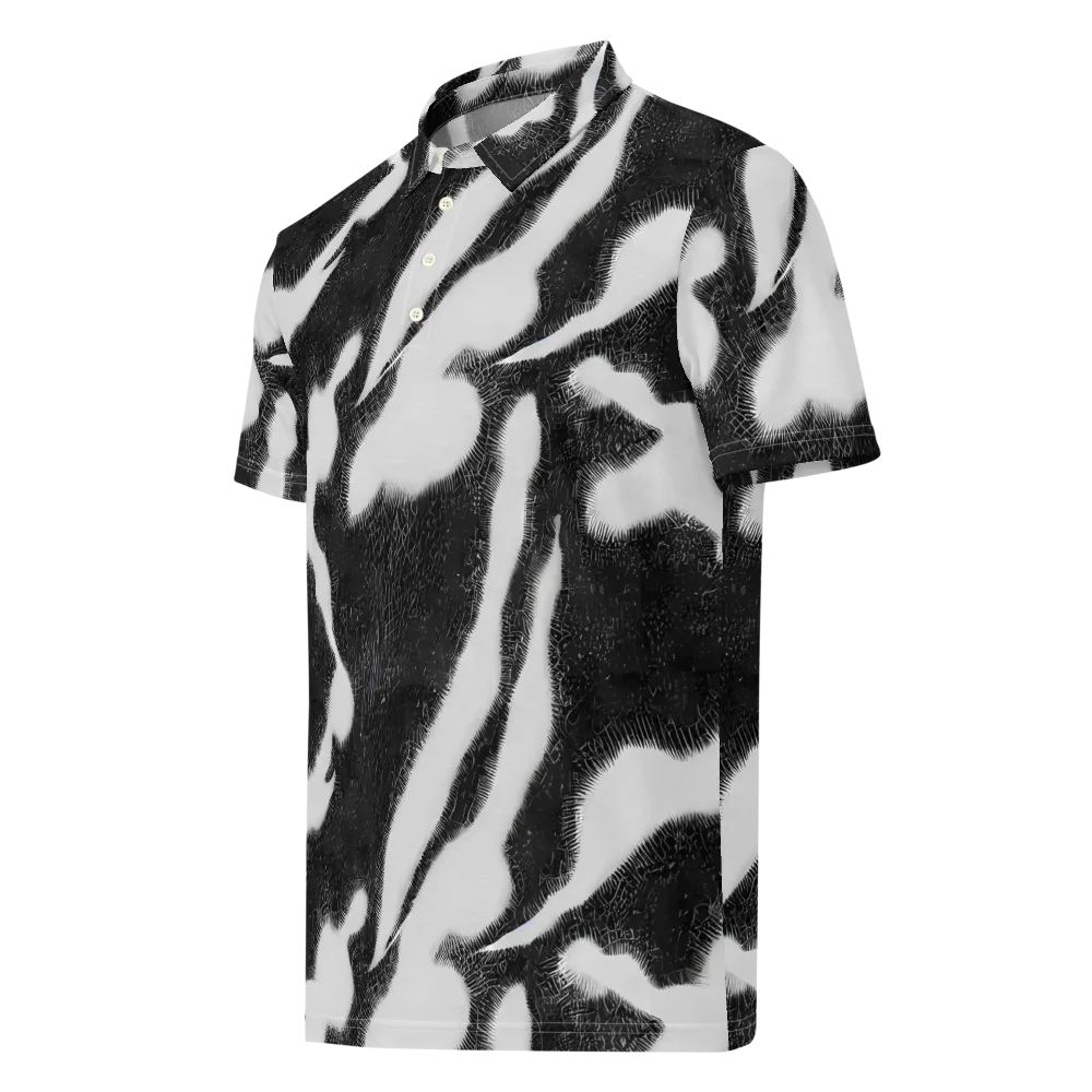 Ray's Illusion on Men's Slim Fit Polo Shirt — Left Front