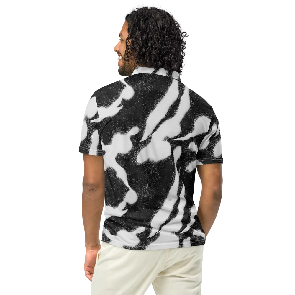 Ray's Illusion on Men's Slim Fit Polo Shirt — Back