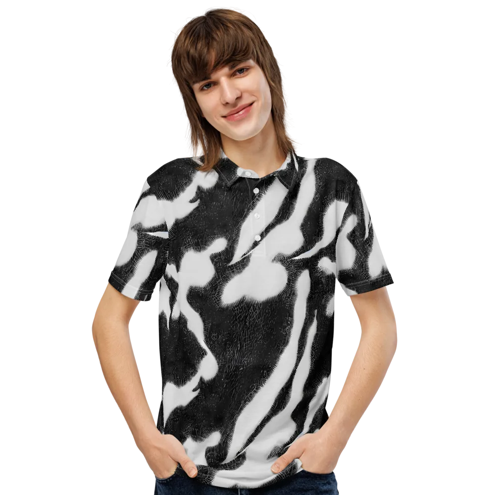 Ray's Illusion on Men's Slim Fit Polo Shirt — Front