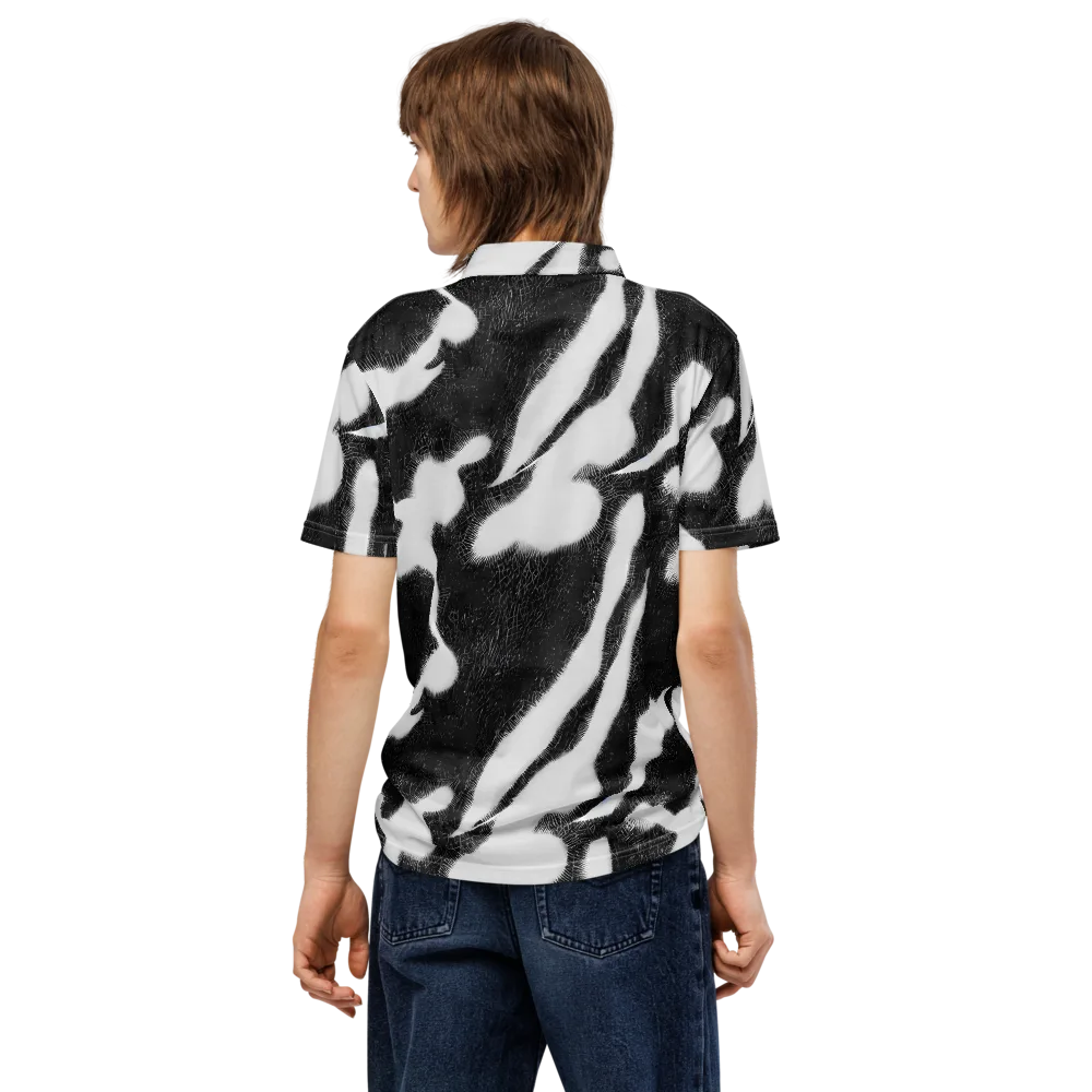 Ray's Illusion on Men's Slim Fit Polo Shirt — Back
