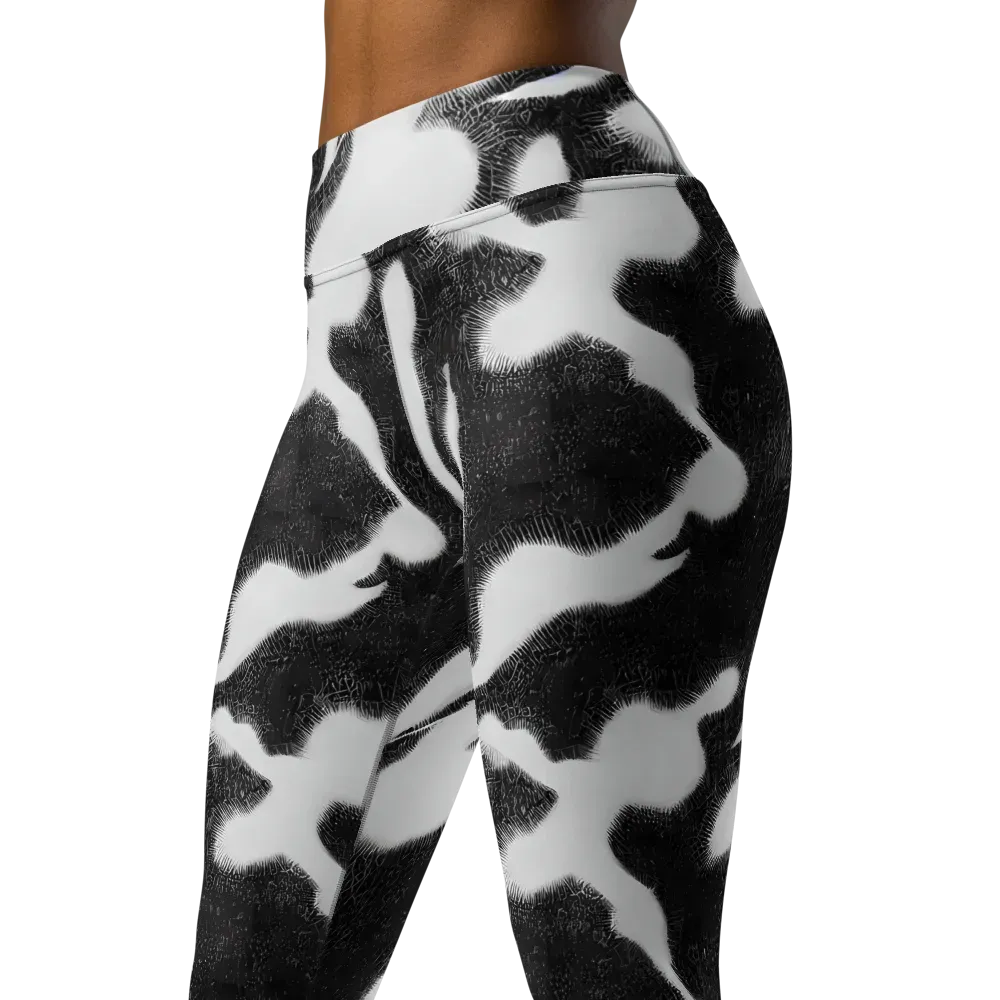 Ray's Illusion on Yoga Leggings — Left Front