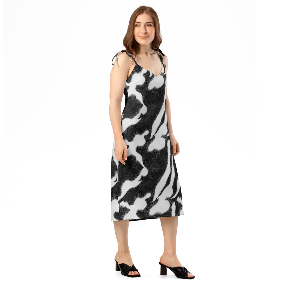 Ray's Illusion on Slip Dress — Right Front