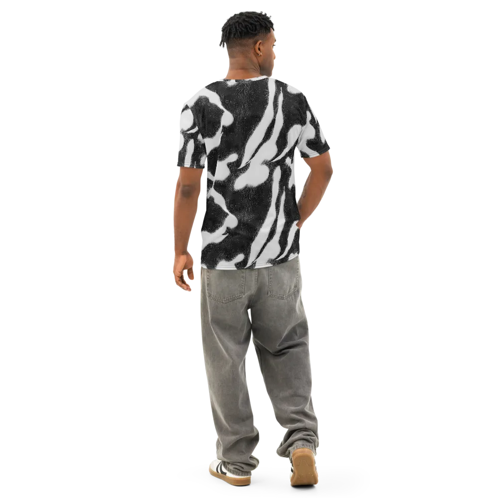 Ray's Illusion on Men's Cotton Crew Neck T-Shirt — Back