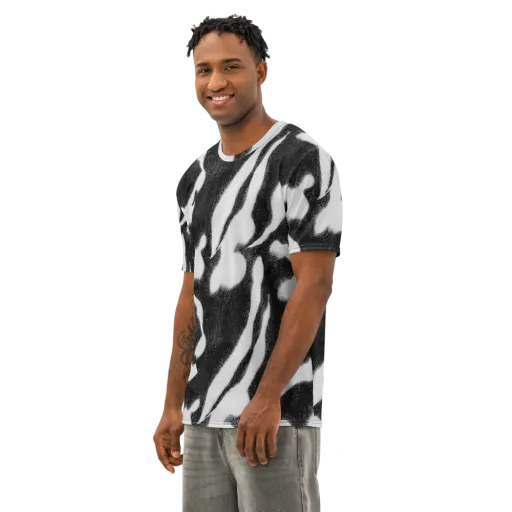 Ray's Illusion on a Men's Cotton Crew Neck T-Shirt