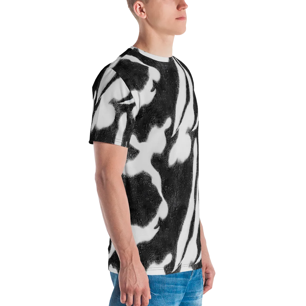 Ray's Illusion on Men's Crew Neck T-Shirt — Right