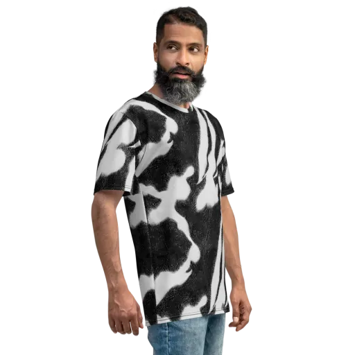 Ray's Illusion on a Men's Crew Neck T-Shirt