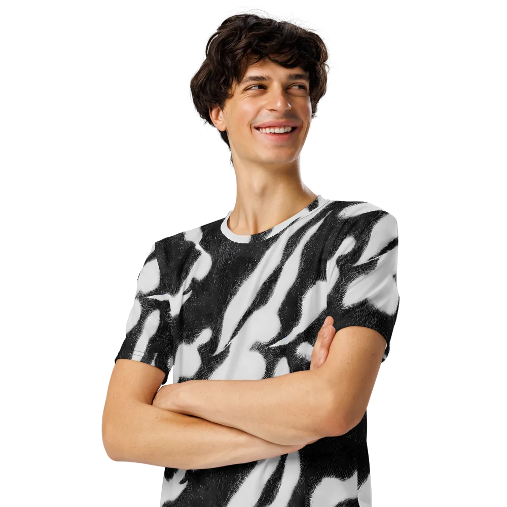 Ray's Illusion on Men's Crew Neck T-Shirt — Left Front