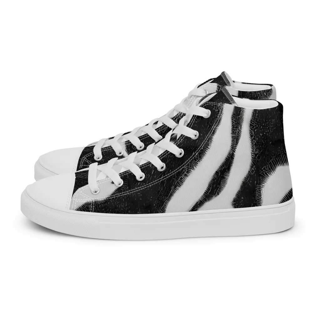 Ray's Illusion on Men's High Top Canvas Shoes — Left