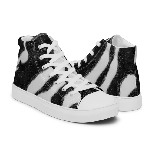 Ray's Illusion on a Men's High Top Canvas Shoes