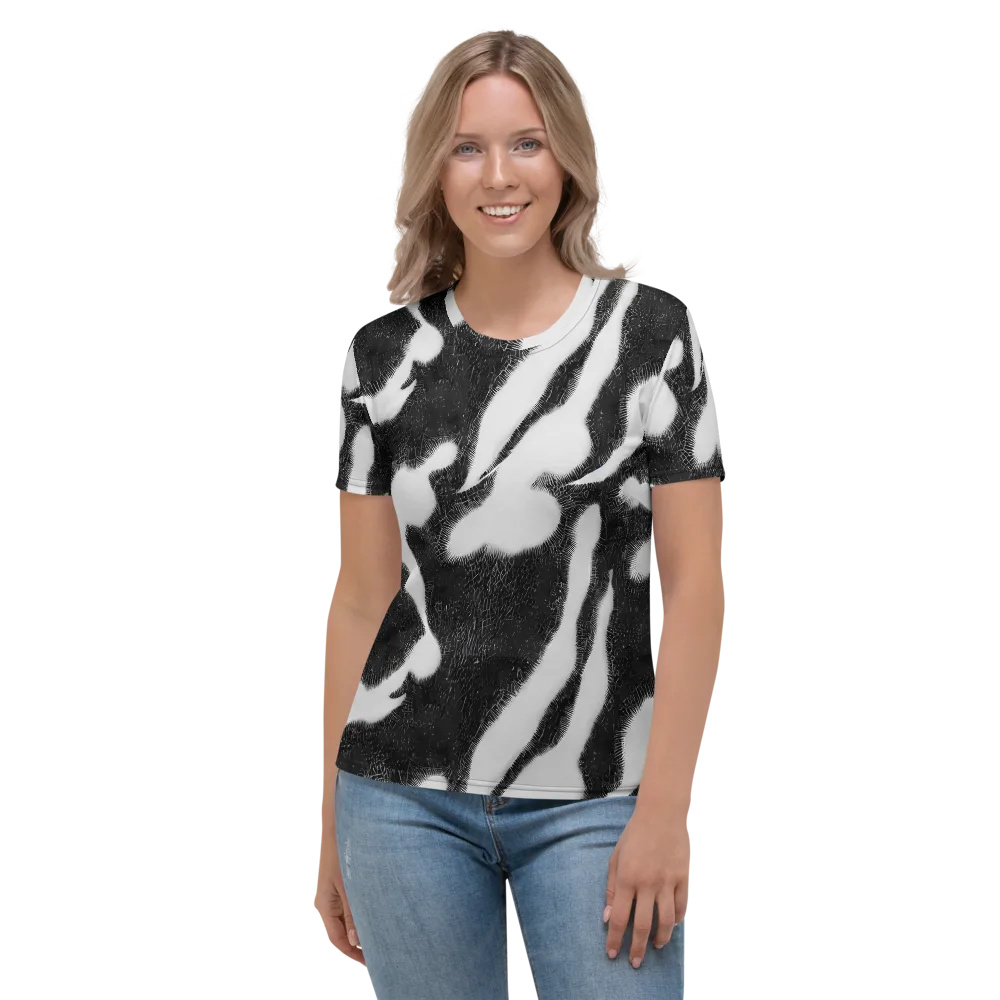 Ray's Illusion on Women's Crew Neck T-Shirt — Front