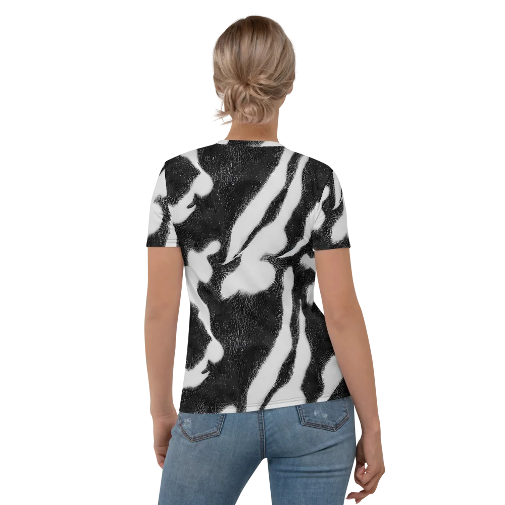 Ray's Illusion on Women's Crew Neck T-Shirt — Back