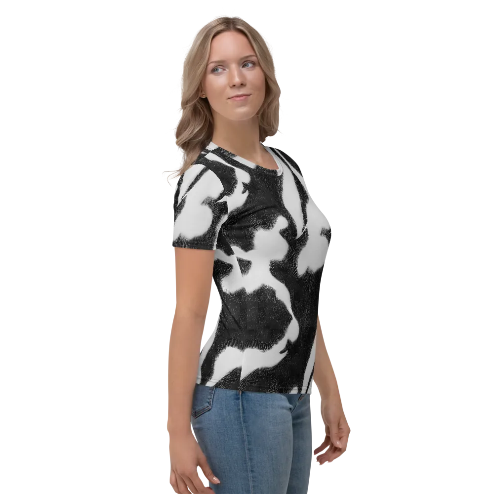 Ray's Illusion on Women's Crew Neck T-Shirt — Right