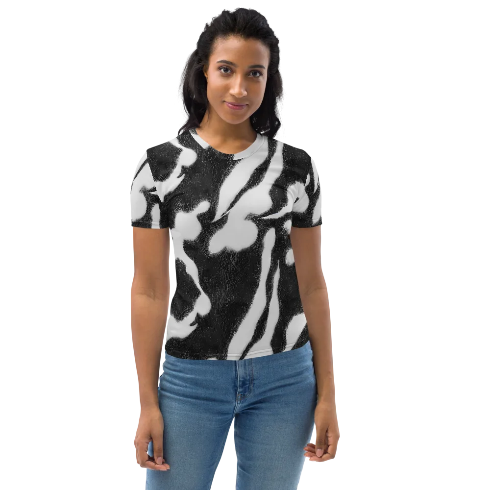 Ray's Illusion on Women's Crew Neck T-Shirt — Front
