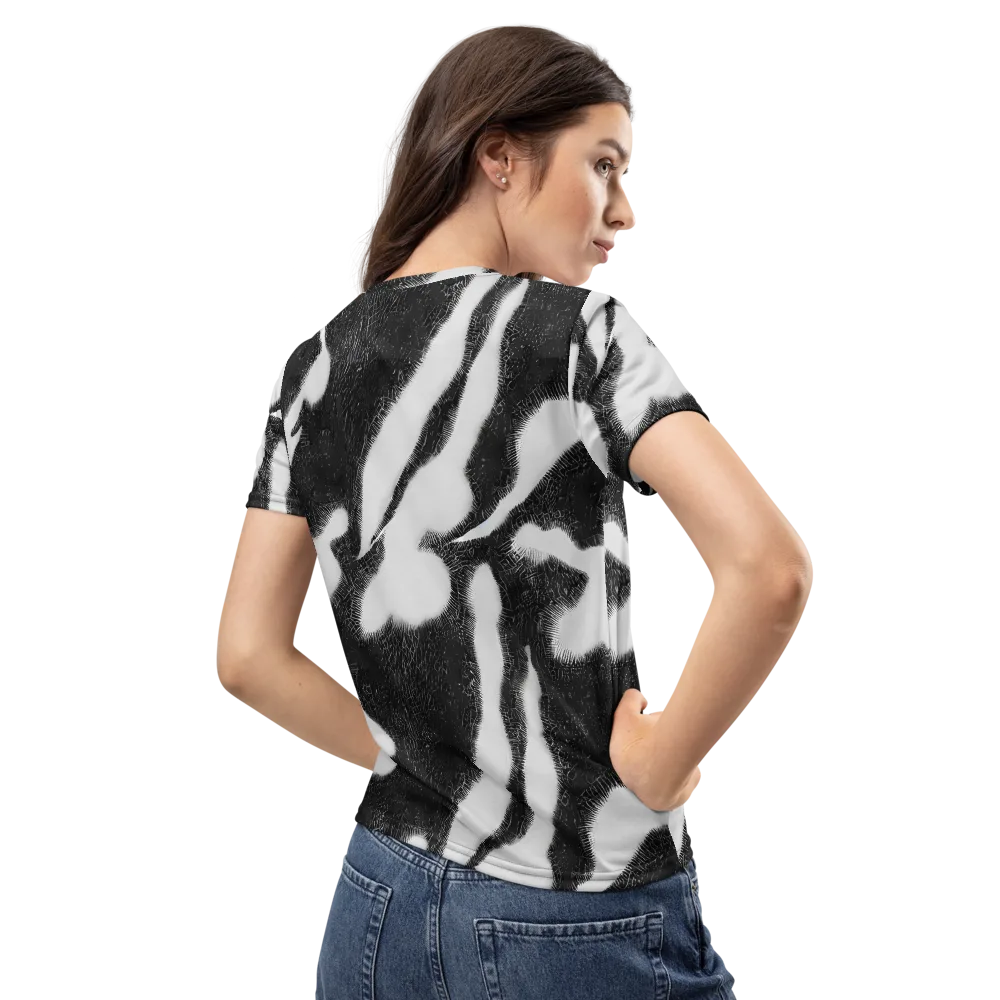 Ray's Illusion on Women's Crew Neck T-Shirt — Back