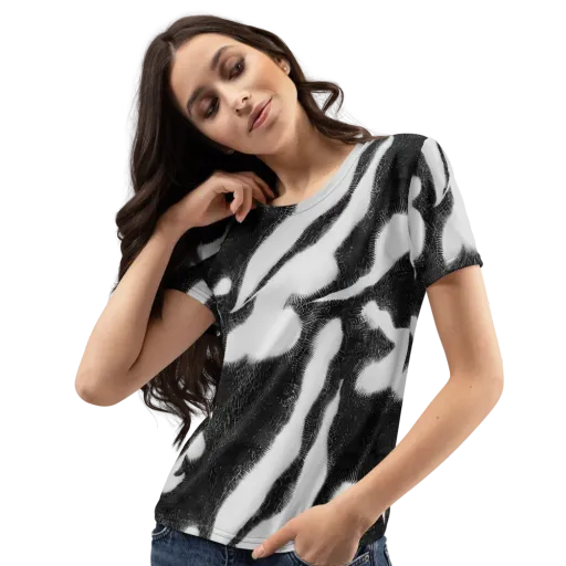 Ray's Illusion on a Women's Crew Neck T-Shirt