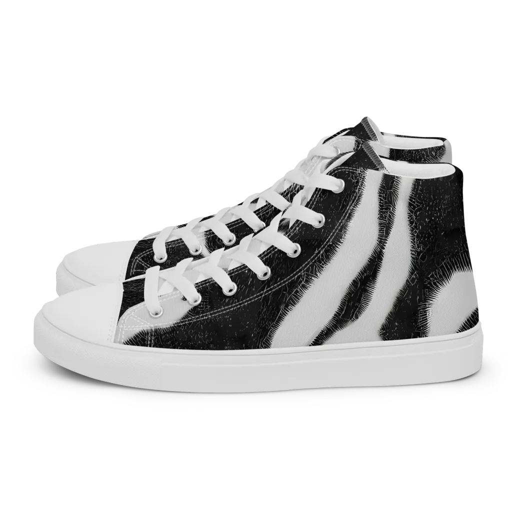 Ray's Illusion on Women's High Top Canvas Shoes — Left