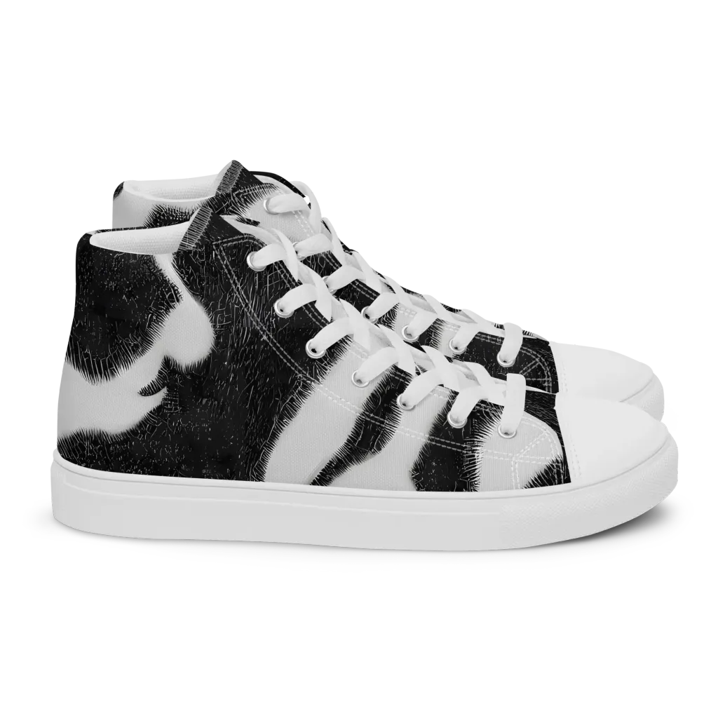 Ray's Illusion on Women's High Top Canvas Shoes — Right