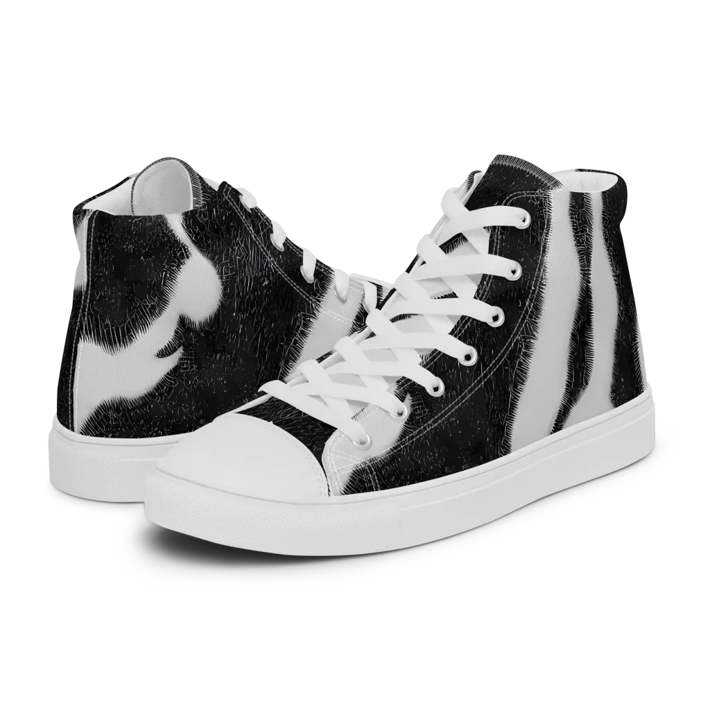 Ray's Illusion on Women's High Top Canvas Shoes — Left