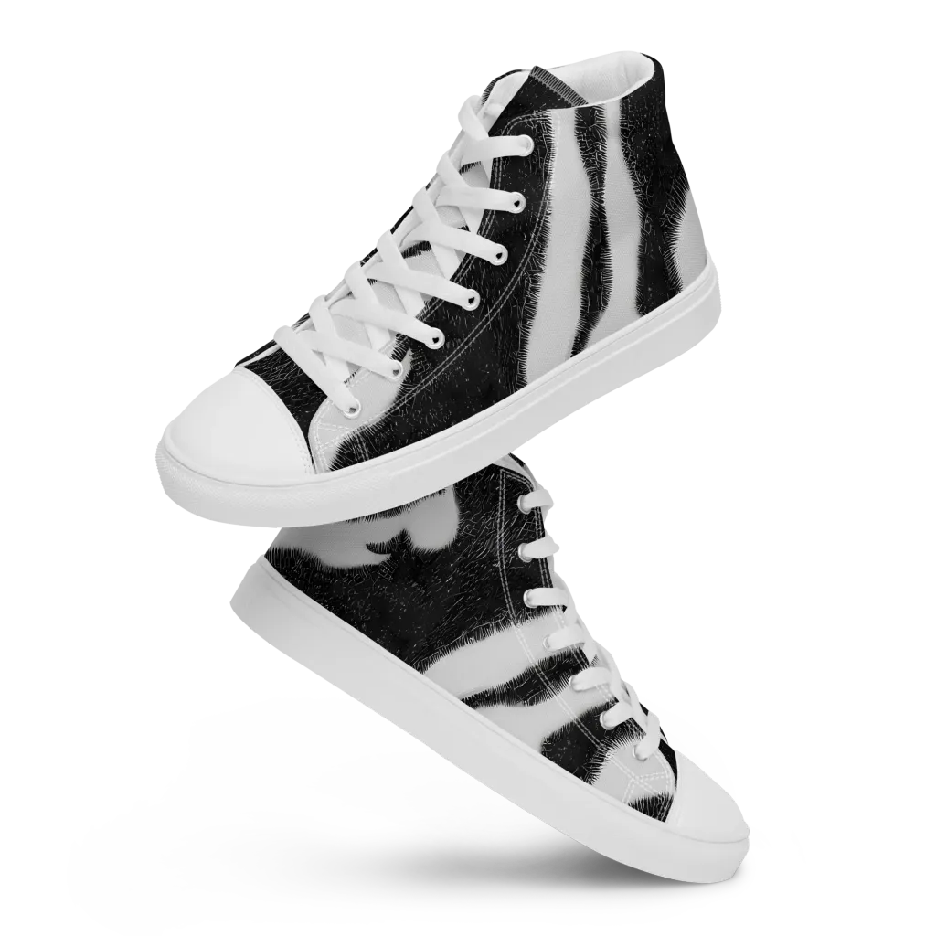 Ray's Illusion on Women's High Top Canvas Shoes — Front