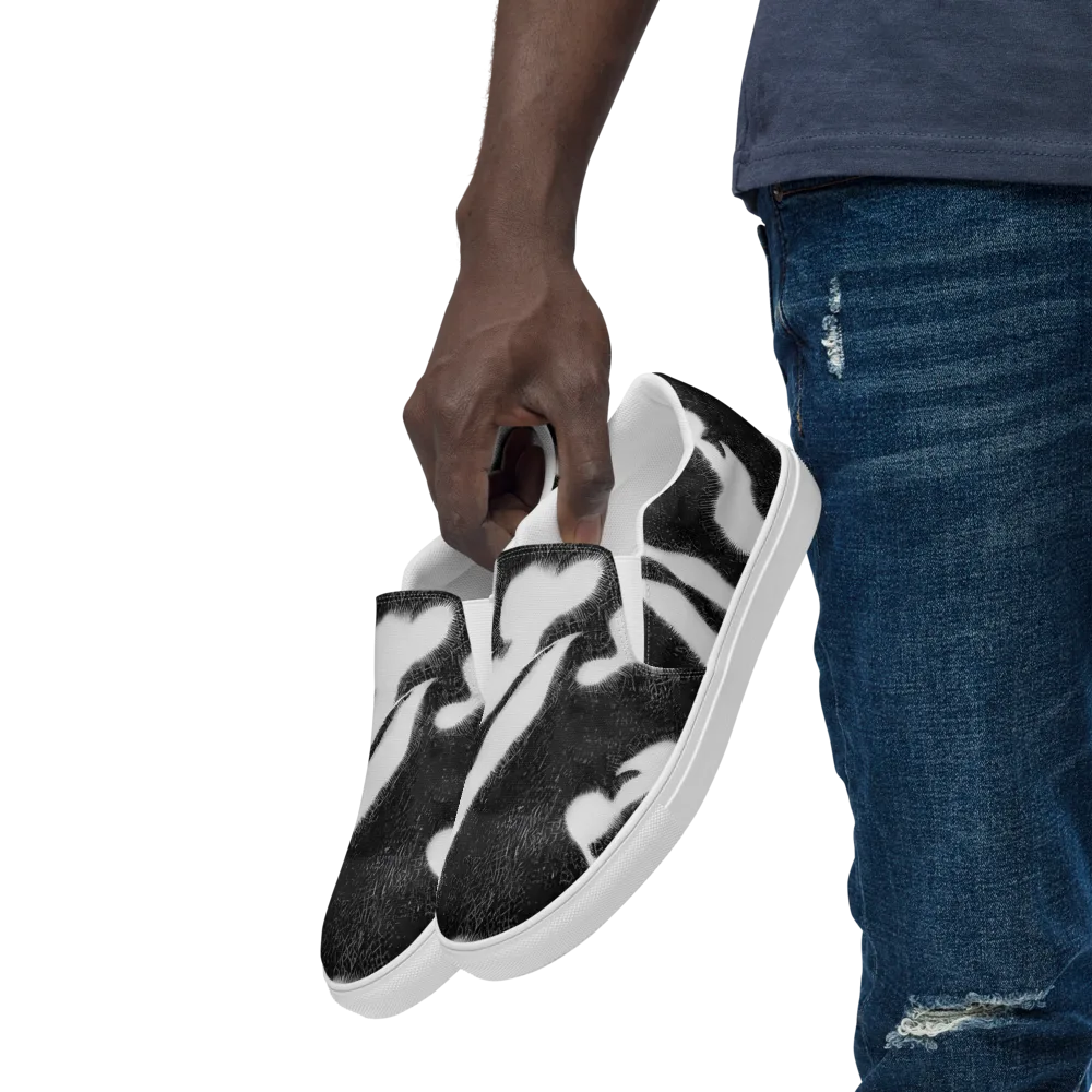 Ray's Illusion on Men's Slip-On Canvas Shoes — Left Front