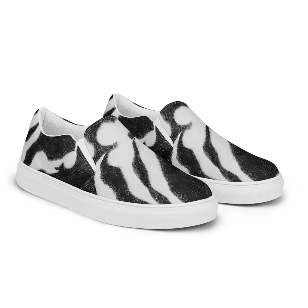 Ray's Illusion on Women's Slip-On Canvas Shoes — Right Front