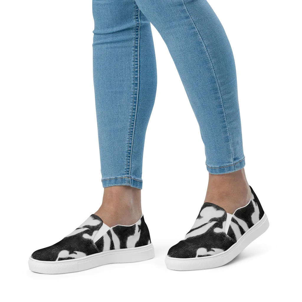 Ray's Illusion on Women's Slip-On Canvas Shoes — Front