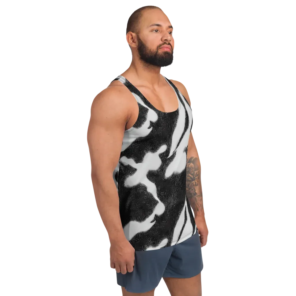 Ray's Illusion on Men's Tank Top — Right Front