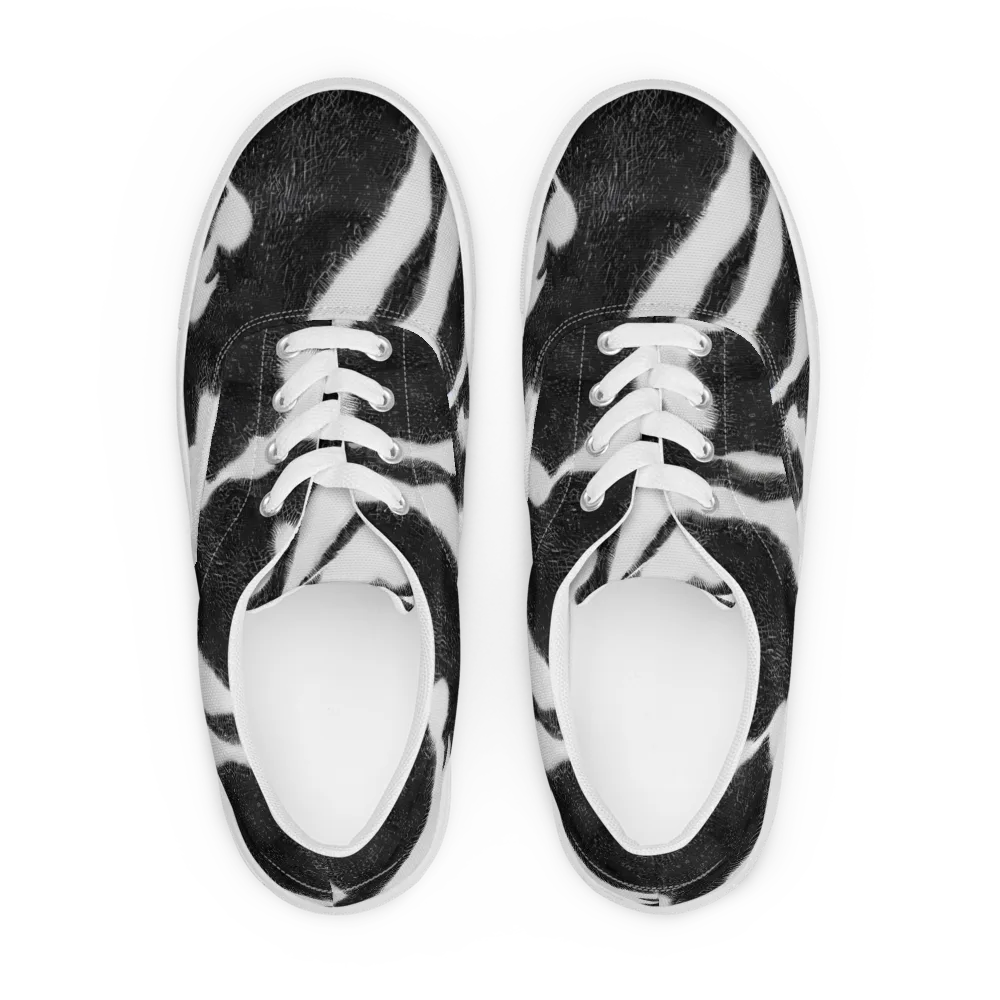 Ray's Illusion on Men's Lace-Up Canvas Shoes — Front