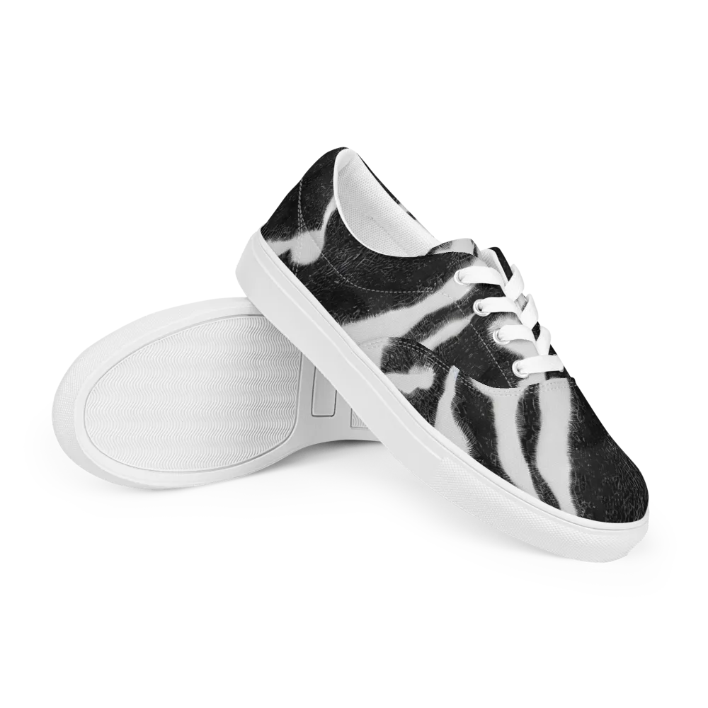 Ray's Illusion on Men's Lace-Up Canvas Shoes — Right Front