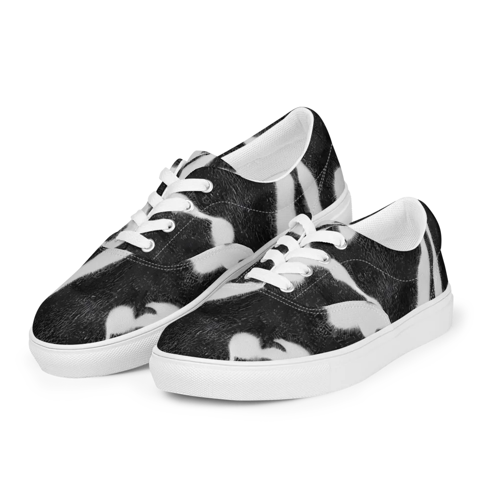 Ray's Illusion on Men's Lace-Up Canvas Shoes — Left Front