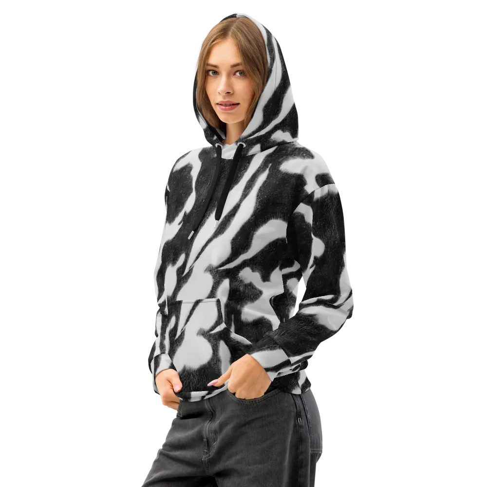 Ray's Illusion on Cotton Hoodie — Left Front