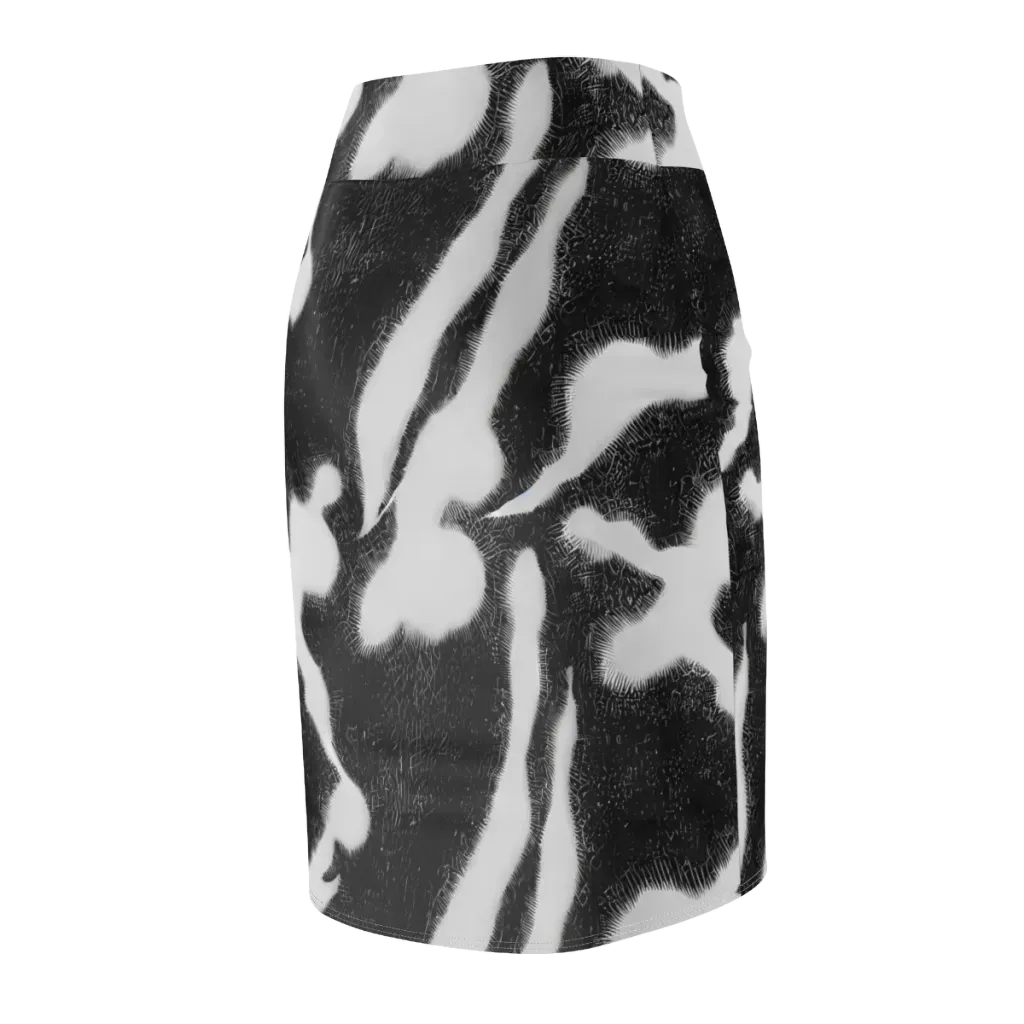 Ray's Illusion on Pencil Skirt — Back Side