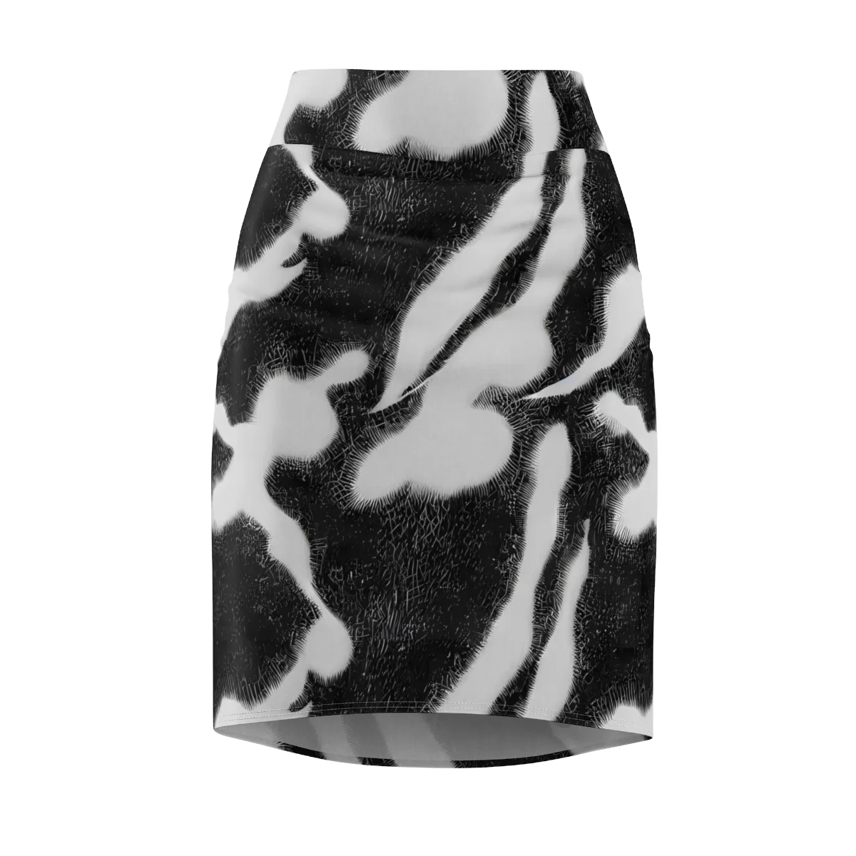 Ray's Illusion on Pencil Skirt — Front