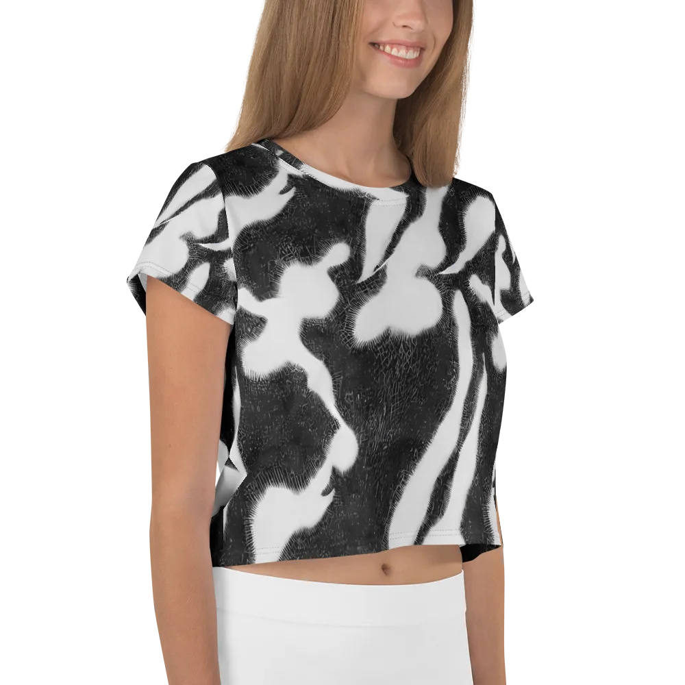 Ray's Illusion on Crop Tee — Right