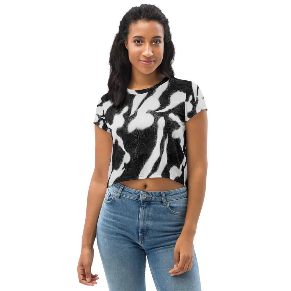 Ray's Illusion on Crop Tee — Front