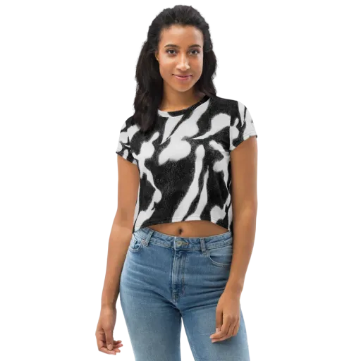 Ray's Illusion on a Crop Tee