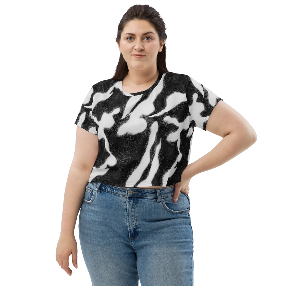 Ray's Illusion on Crop Tee — Front