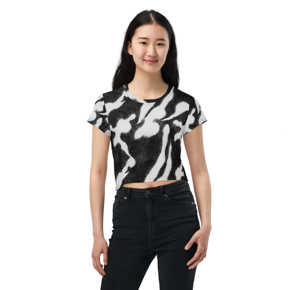 Ray's Illusion on Crop Tee — Front