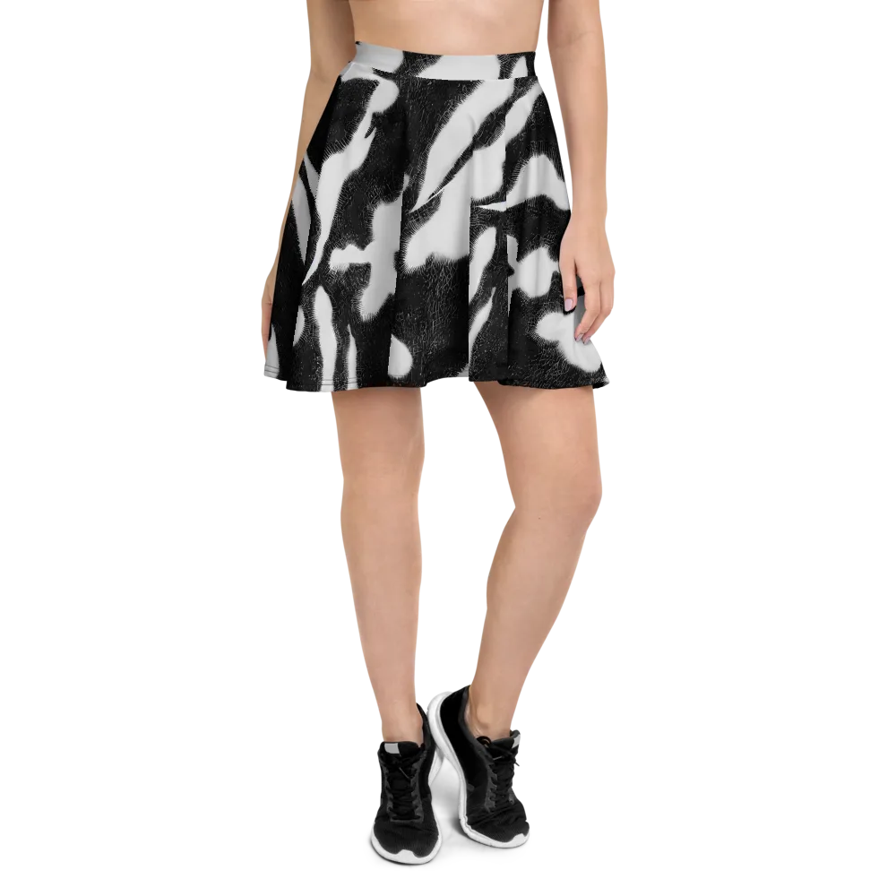 Ray's Illusion on Skater Skirt — Front