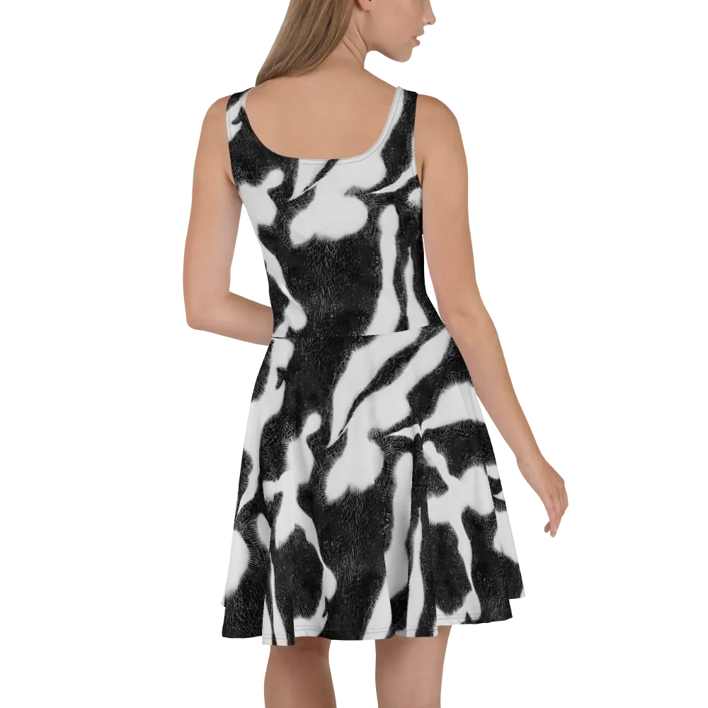 Ray's Illusion on Skater Dress — Back
