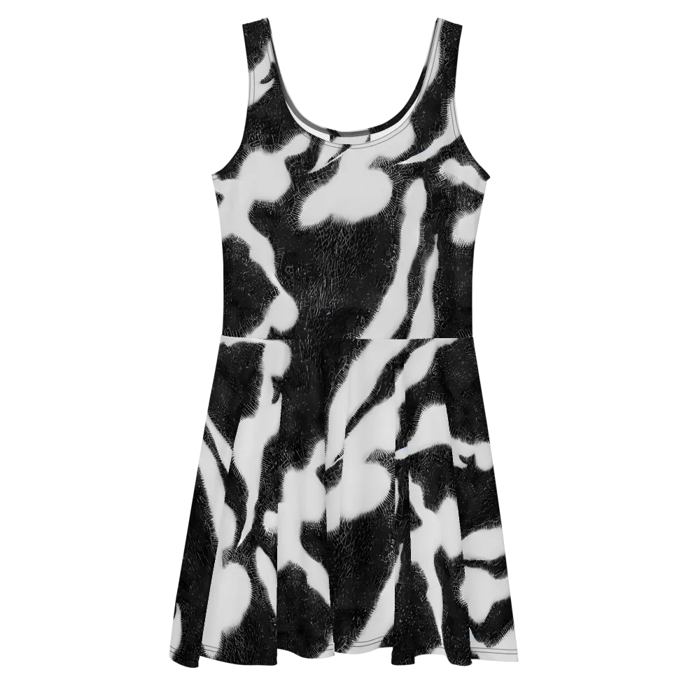 Ray's Illusion on Skater Dress — Front