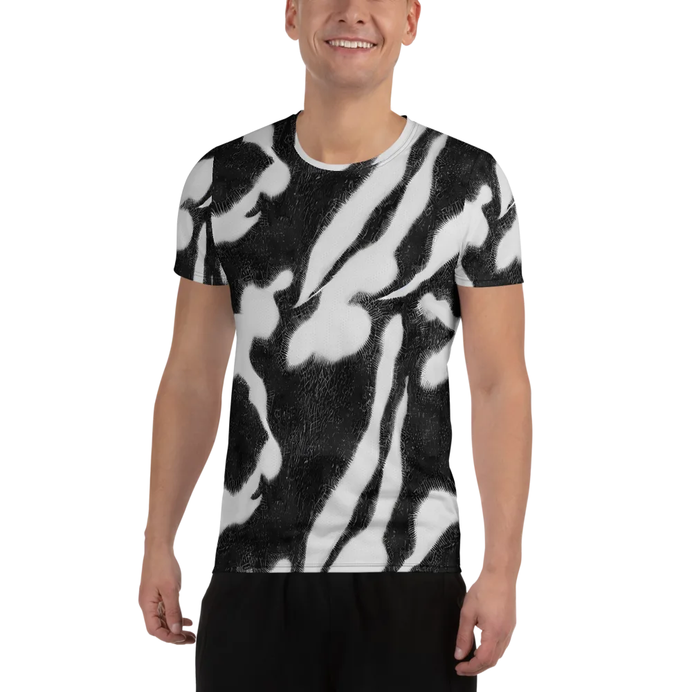 Ray's Illusion on Men's Athletic T-Shirt — Front