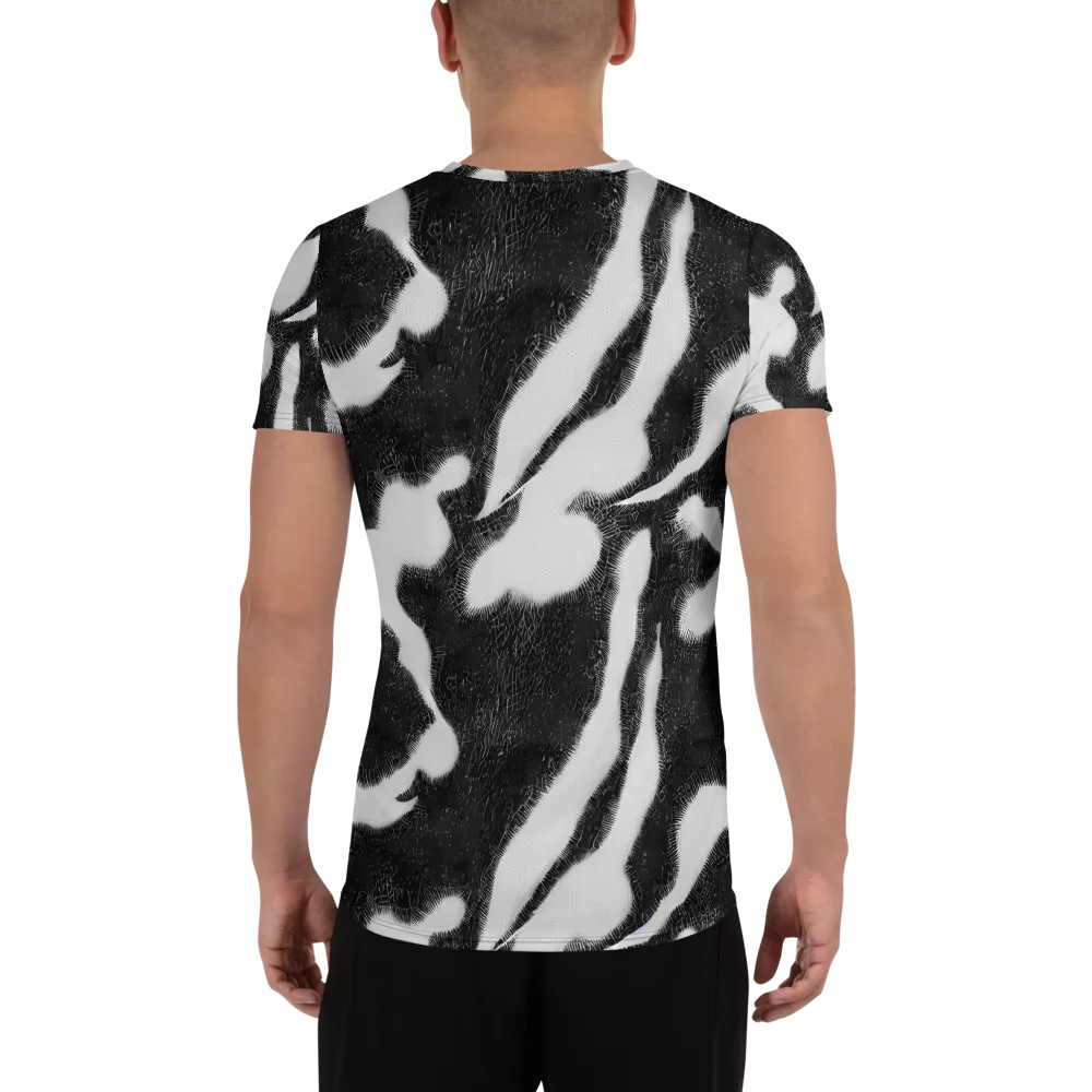 Ray's Illusion on Men's Athletic T-Shirt — Back