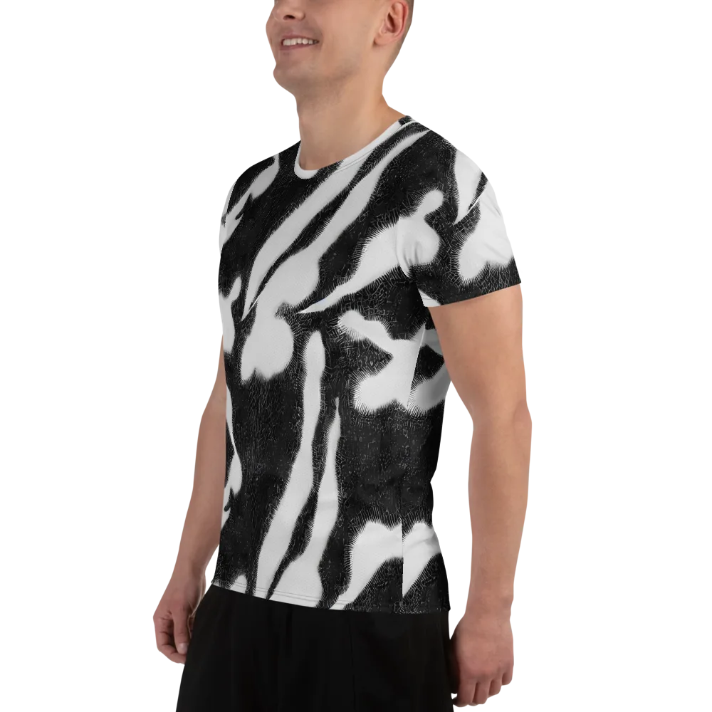 Ray's Illusion on Men's Athletic T-Shirt — Left